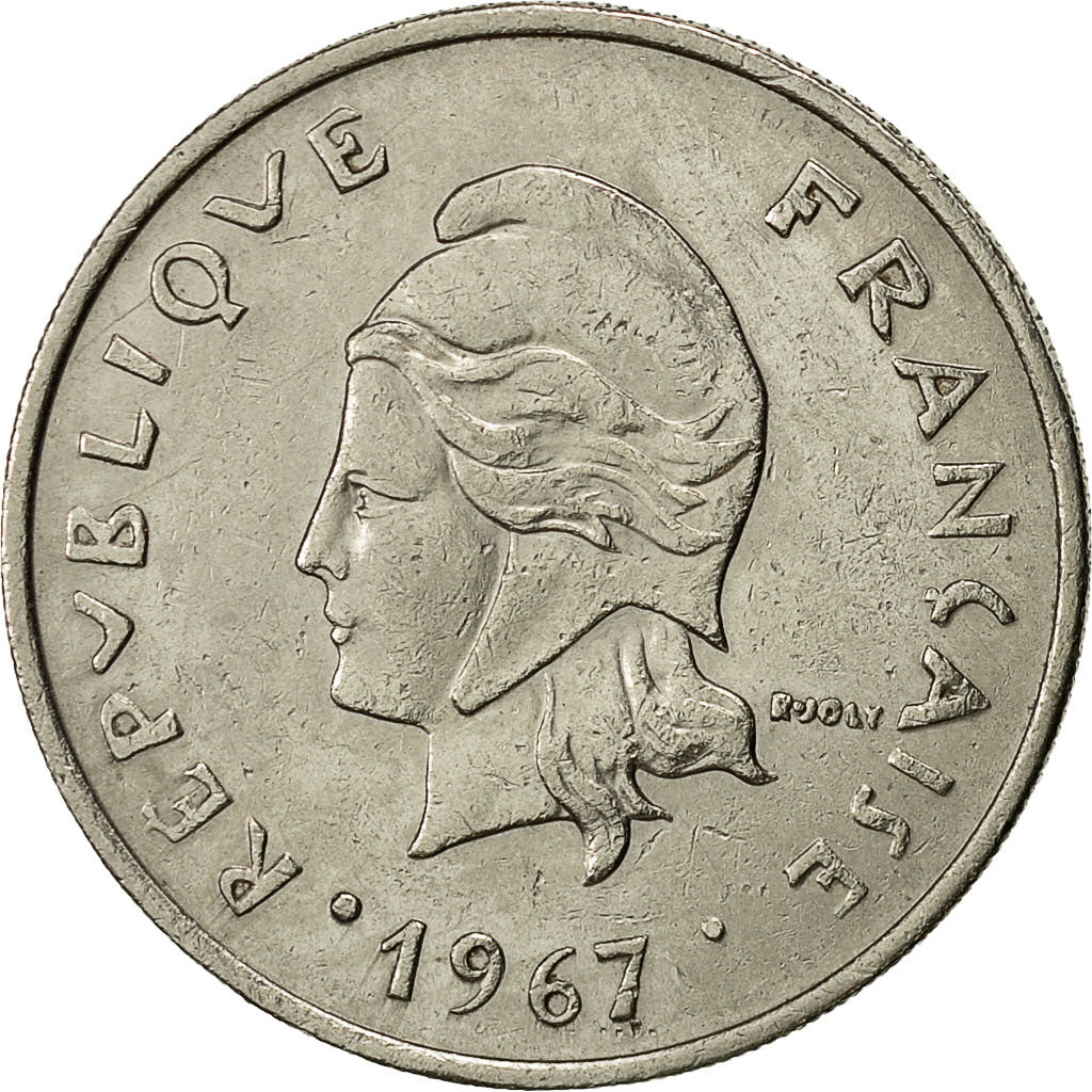 Monnaie, Nouvelle-Calédonie, 20 Francs, 1967, Paris, TTB, Nickel, KM:6