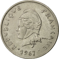 Monnaie, Nouvelle-Calédonie, 20 Francs, 1967, Paris, TTB, Nickel, KM:6