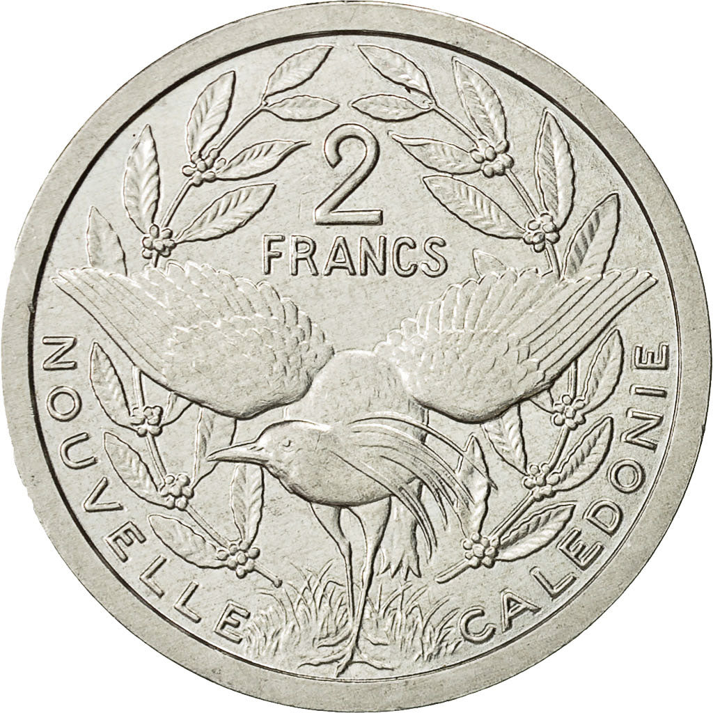 Moneta, Nowa Kaledonia, 2 Francs, 1982, Paris, AU(55-58), Aluminium, KM:14
