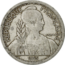 Coin, FRENCH INDO-CHINA, 20 Cents, 1945, Beaumont - Le Roger, VF(20-25)