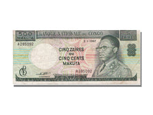 Congo Democratic Republic, 5 Zaïres, 1967, 1967-01-02, EF(40-45)