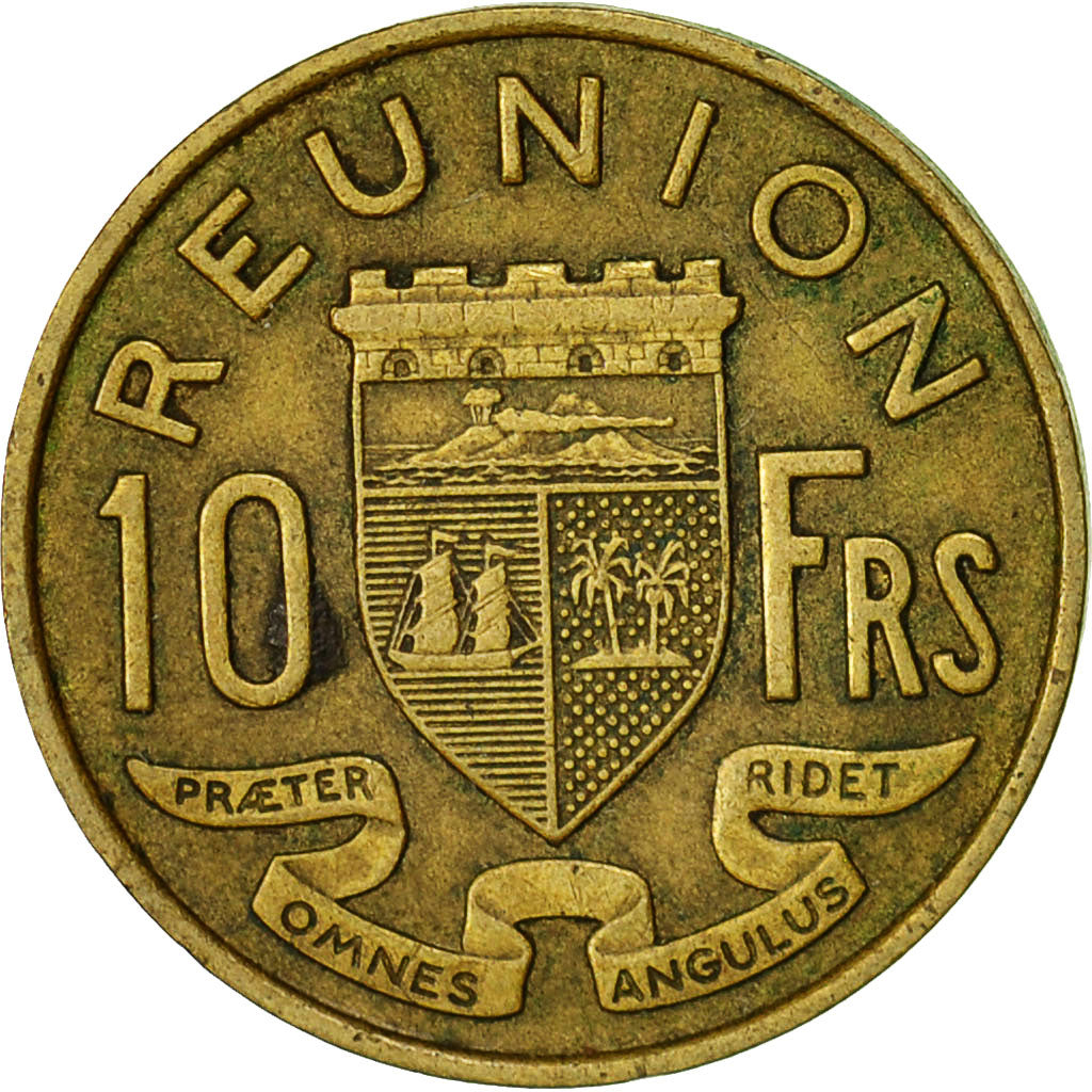 Coin, Réunion, 10 Francs, 1962, EF(40-45), Aluminum-Bronze, KM:10