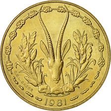 Munten, West Afrikaanse Staten, 10 Francs, 1981, PR, Aluminum-Nickel-Bronze