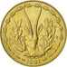Münze, West African States, 10 Francs, 1981, VZ, Aluminum-Nickel-Bronze, KM:1a