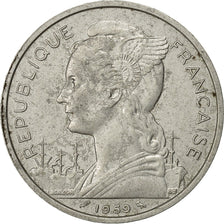 Coin, French Somaliland, 5 Francs, 1959, Paris, VF(20-25), Aluminum, KM:10