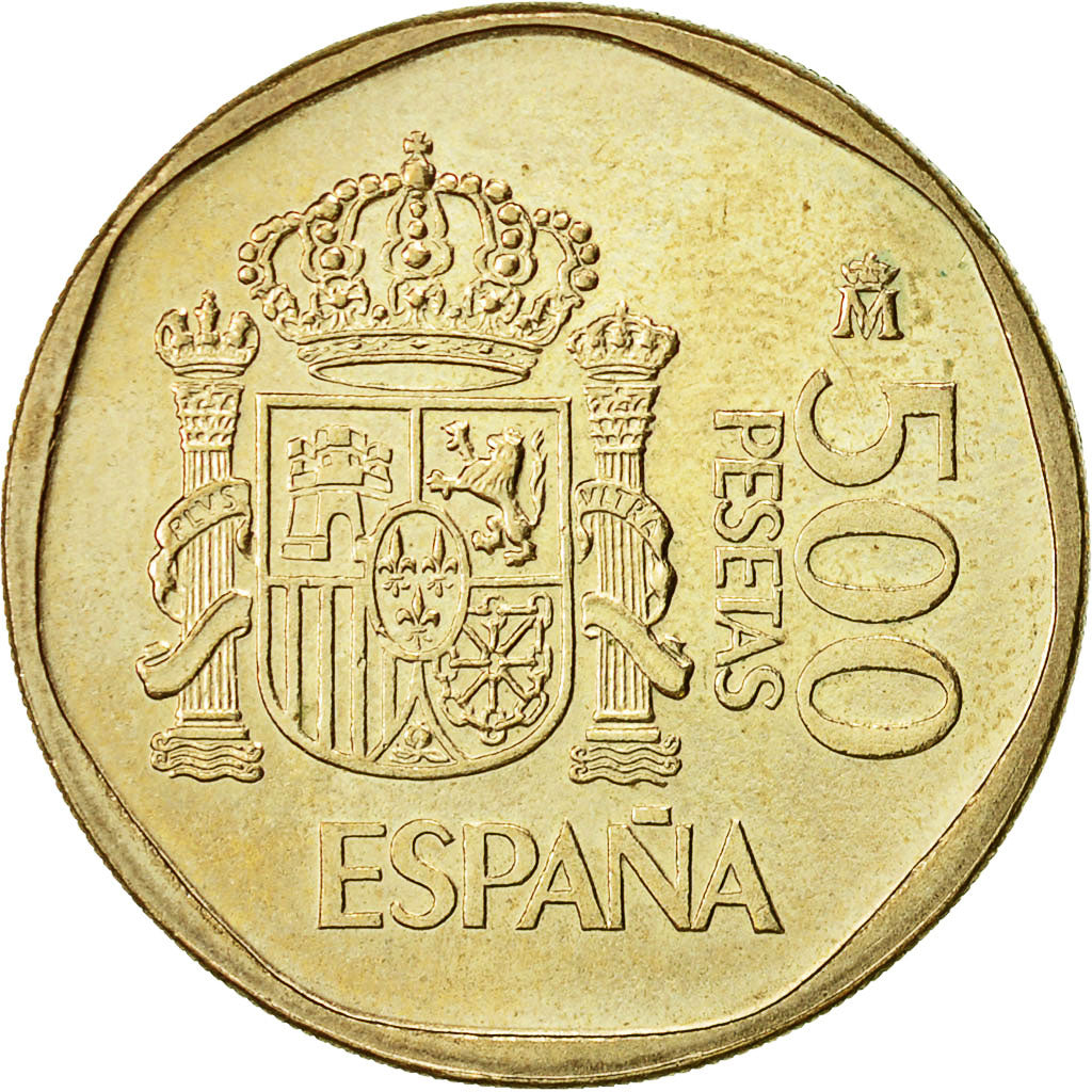 Münze, Spanien, Juan Carlos I, 500 Pesetas, 1988, VZ, Aluminum-Bronze, KM:831
