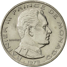 Coin, Monaco, Rainier III, 1/2 Franc, 1978, AU(55-58), Nickel, KM:145