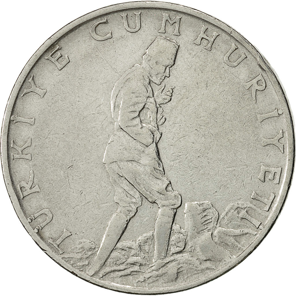 Moneta, Turchia, 2-1/2 Lira, 1967, BB, Acciaio inossidabile, KM:893.1