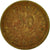 Coin, Tunisia, 50 Millim, 1960, VF(20-25), Brass, KM:308