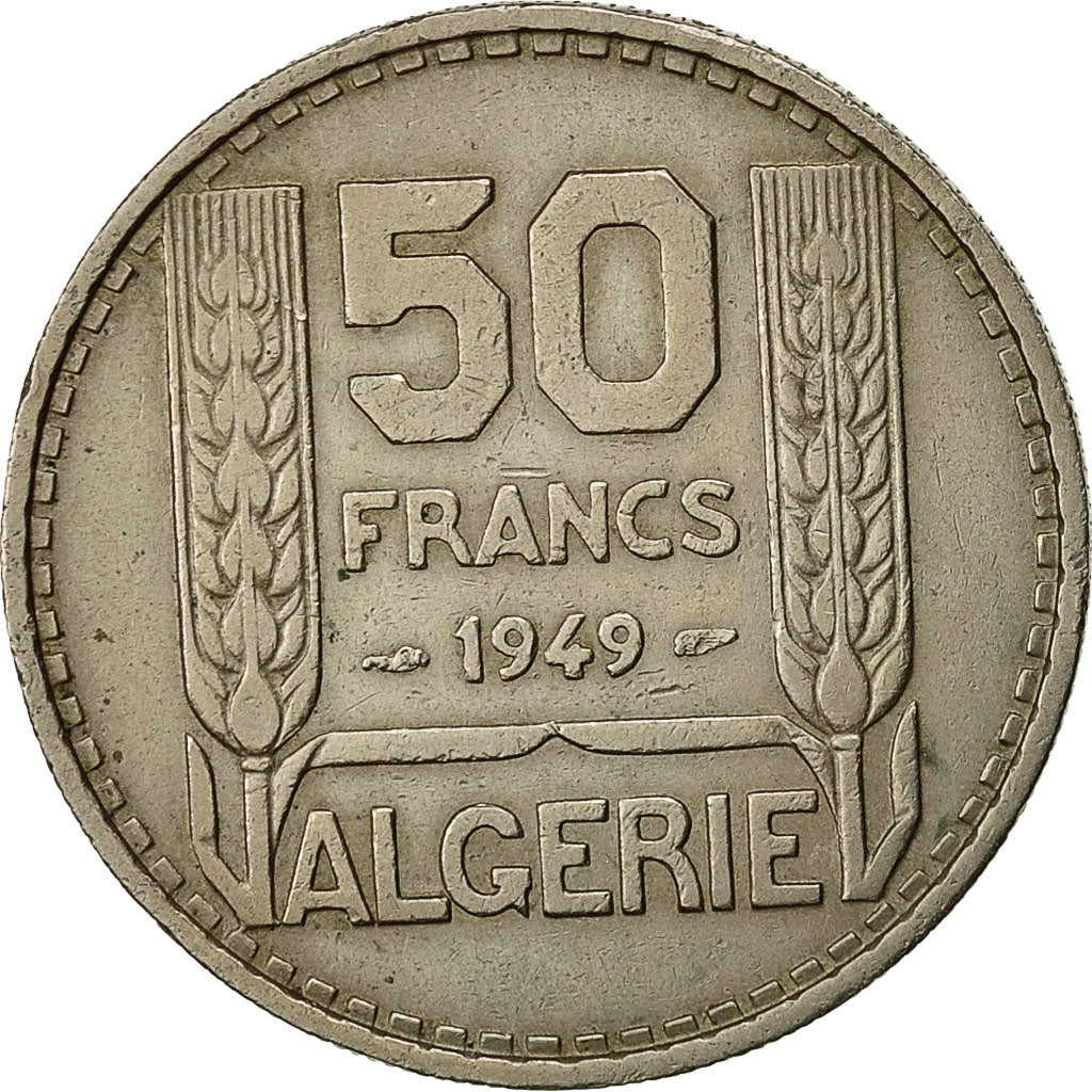 Monnaie, Algeria, 50 Francs, 1949, Paris, TTB, Copper-nickel, KM:92