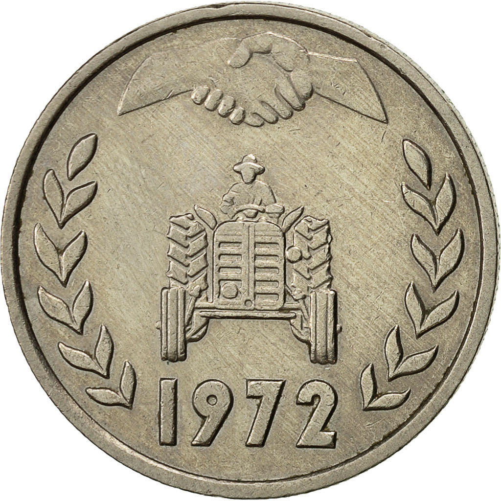 Coin, Algeria, Dinar, 1972, EF(40-45), Copper-nickel, KM:104.2