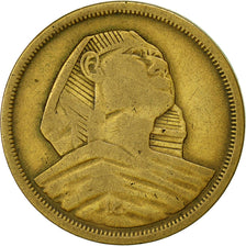 Coin, Egypt, 10 Milliemes, 1958, EF(40-45), Aluminum-Bronze, KM:381
