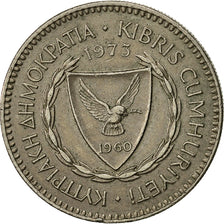Moneda, Chipre, 50 Mils, 1973, MBC, Cobre - níquel, KM:41