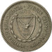Moneda, Chipre, 50 Mils, 1973, MBC, Cobre - níquel, KM:41