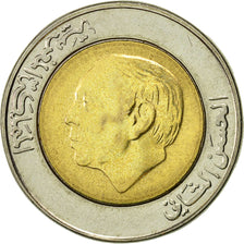 Coin, Morocco, al-Hassan II, 5 Dirhams, 1987, EF(40-45), Bi-Metallic, KM:82