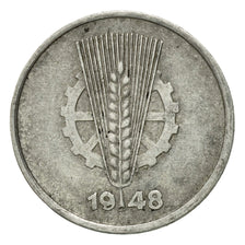 Coin, GERMAN-DEMOCRATIC REPUBLIC, Pfennig, 1948, Berlin, EF(40-45), Aluminum