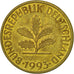 Münze, Bundesrepublik Deutschland, 10 Pfennig, 1993, Karlsruhe, SS, Brass Clad