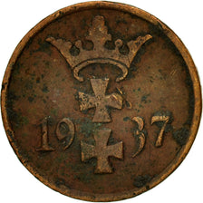 Coin, DANZIG, Pfennig, 1937, VF(20-25), Bronze, KM:140