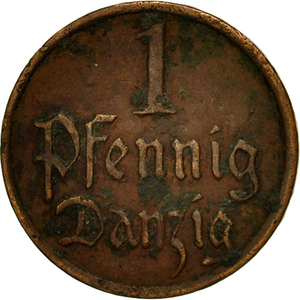 Coin, DANZIG, Pfennig, 1937, VF(20-25), Bronze, KM:140