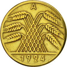 Münze, Deutschland, Weimarer Republik, 10 Rentenpfennig, 1924, Berlin, VZ