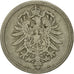 Moneda, ALEMANIA - IMPERIO, Wilhelm I, 10 Pfennig, 1889, Berlin, MBC, Cobre -