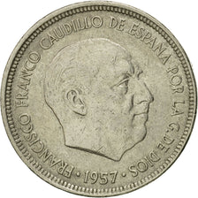 Coin, Spain, Caudillo and regent, 5 Pesetas, 1971, AU(55-58), Copper-nickel