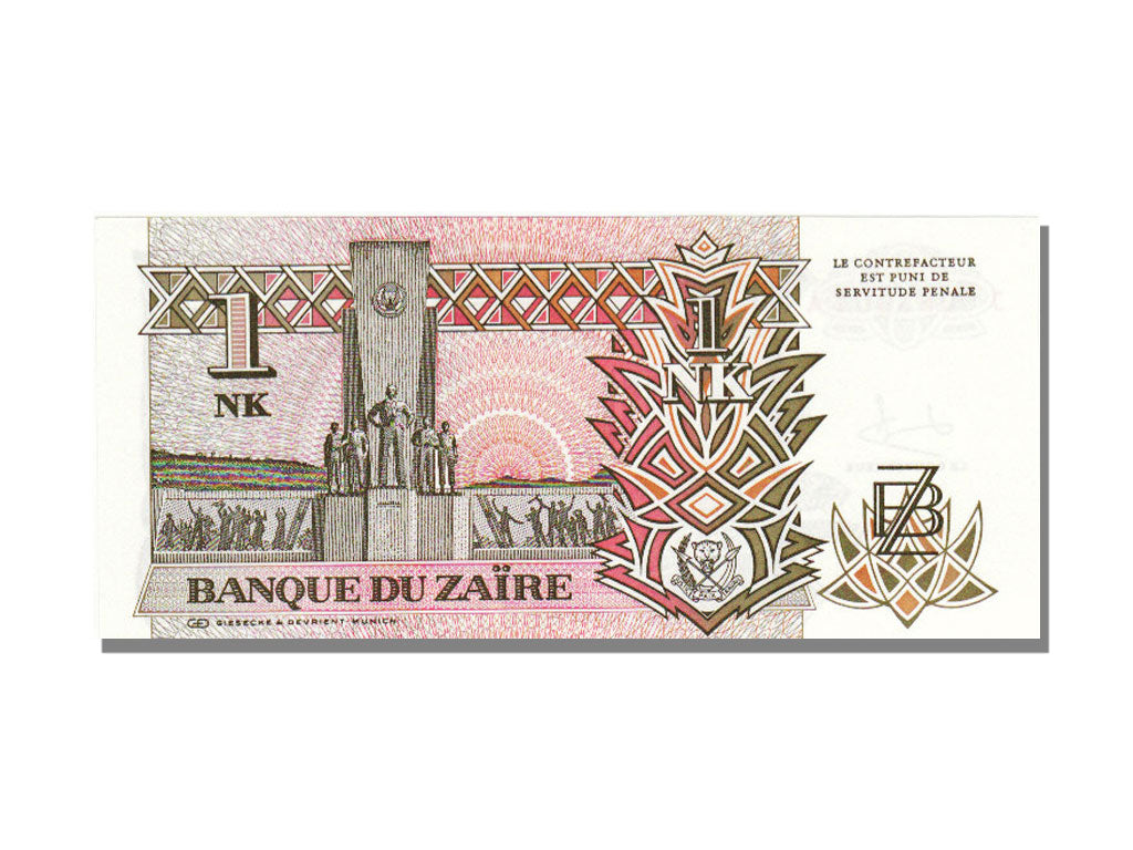 Zaïre, 1 Nouveau Likuta, 1993, KM #47a, 1993-06-24, UNC(65-70), J0063901A