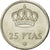 Coin, Spain, Juan Carlos I, 25 Pesetas, 1976, AU(55-58), Copper-nickel, KM:808
