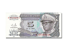 Zaïre, 5 Nouveaux Makuta, 1993, KM #48a, 1993-06-24, UNC(65-70), K1013005 A