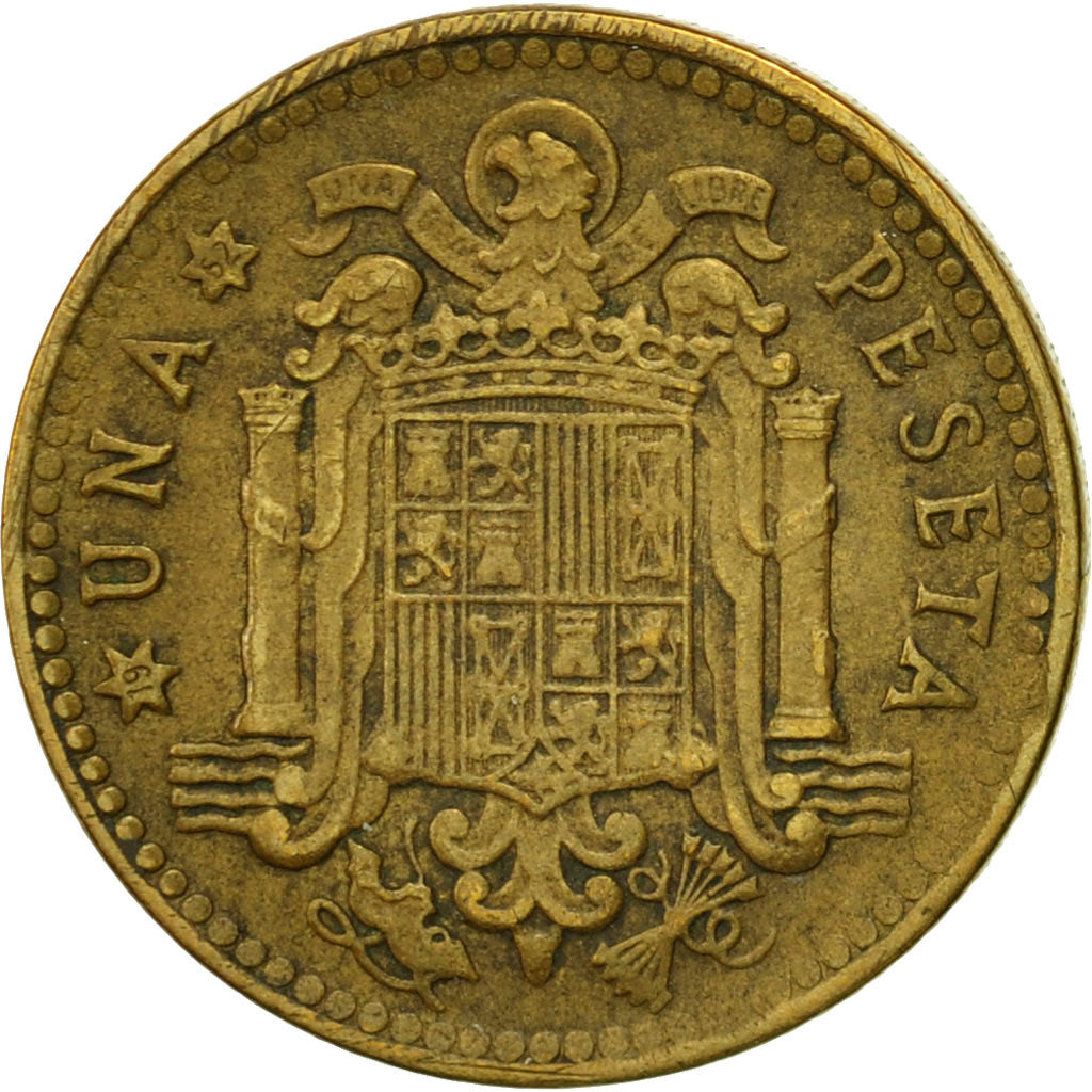 Coin, Spain, Francisco Franco, caudillo, Peseta, 1962, AU(55-58)