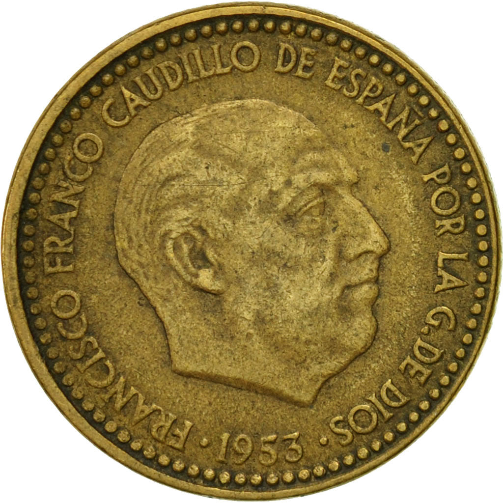 Coin, Spain, Francisco Franco, caudillo, Peseta, 1962, EF(40-45)