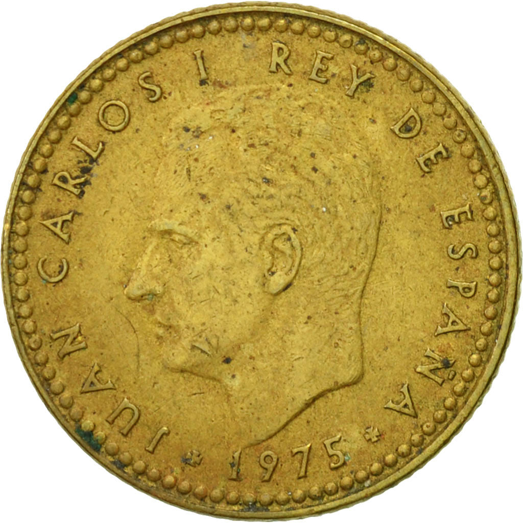 Moneta, Hiszpania, Juan Carlos I, Peseta, 1980, VF(20-25), Aluminium-Brąz