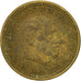 Moneta, Spagna, Francisco Franco, caudillo, Peseta, 1954, MB, Alluminio-bronzo