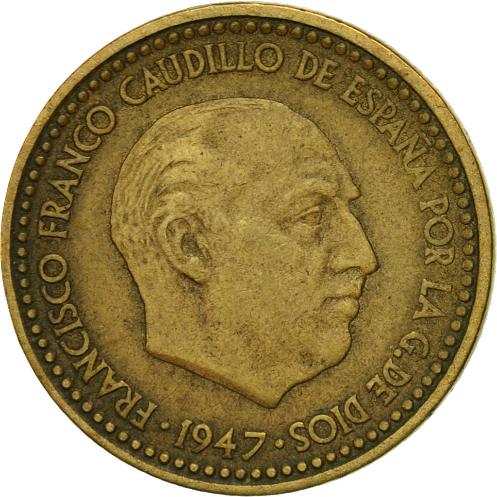 Monnaie, Espagne, Francisco Franco, caudillo, Peseta, 1953, TTB