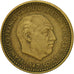 Monnaie, Espagne, Francisco Franco, caudillo, Peseta, 1953, TTB