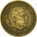 Coin, Spain, Francisco Franco, caudillo, Peseta, 1949, EF(40-45)