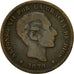 Coin, Spain, Alfonso XII, 5 Centimos, 1879, VF(20-25), Bronze, KM:674