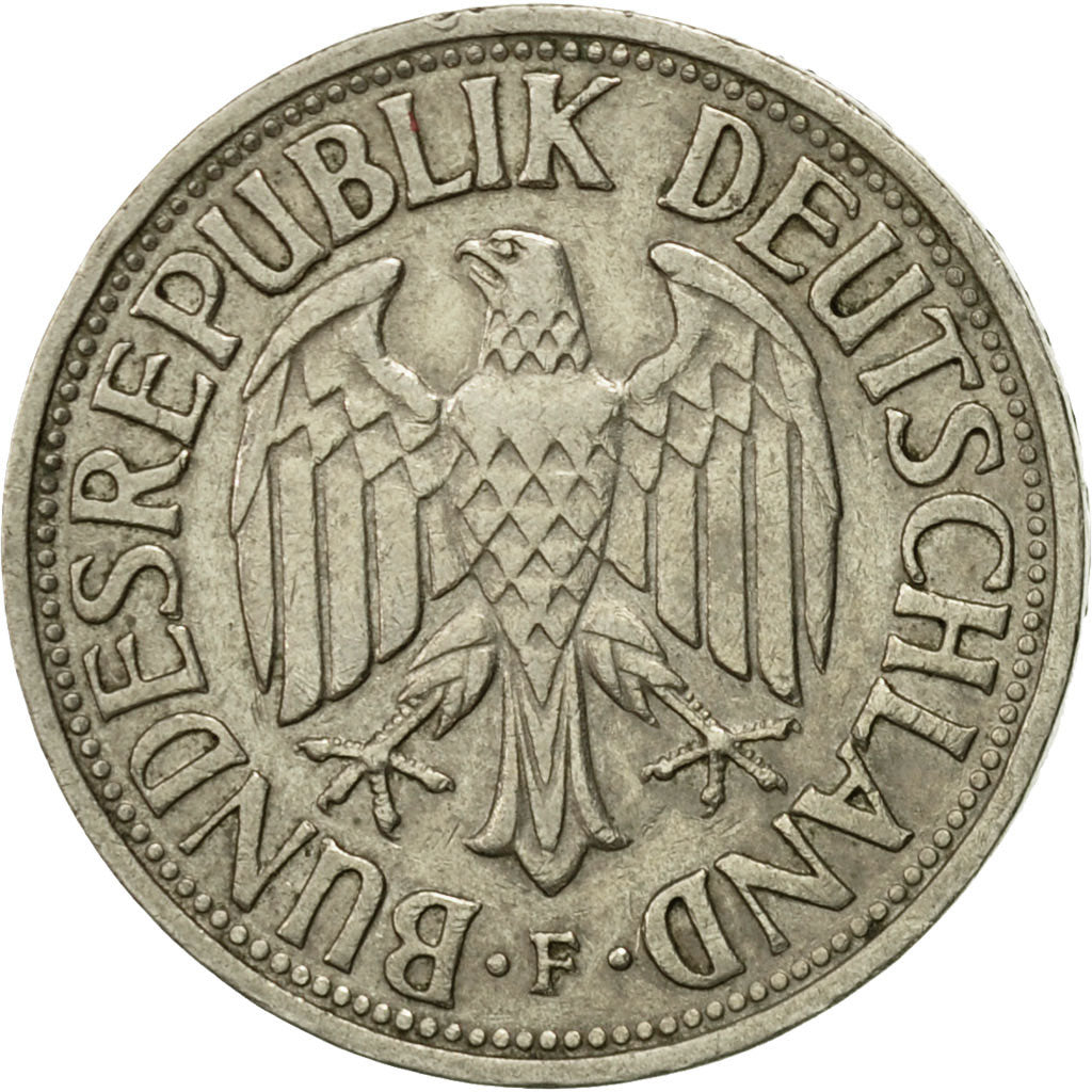 Coin, GERMANY - FEDERAL REPUBLIC, Mark, 1950, Stuttgart, EF(40-45)