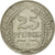 Moneda, ALEMANIA - IMPERIO, Wilhelm II, 25 Pfennig, 1910, Stuttgart, MBC