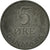 Coin, Denmark, Frederik IX, 5 Öre, 1960, Copenhagen, VF(20-25), Zinc, KM:843.2