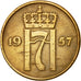 Coin, Norway, Haakon VII, 5 Öre, 1957, AU(55-58), Bronze, KM:400