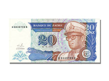Zaïre, 20 Nouveaux Zaïres, 1993, KM #56, 1993-06-24, UNC(65-70), H 8448709B