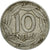 Moneta, Hiszpania, Francisco Franco, caudillo, 10 Centimos, 1959, VF(20-25)