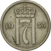 Coin, Norway, Haakon VII, 10 Öre, 1953, EF(40-45), Copper-nickel, KM:396