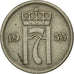 Münze, Norwegen, Haakon VII, 10 Öre, 1953, SS, Copper-nickel, KM:396