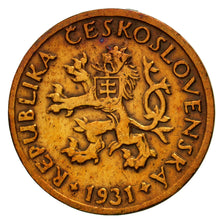 Coin, Czechoslovakia, 5 Haleru, 1931, AU(55-58), Bronze, KM:6