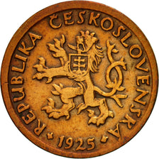 Monnaie, Tchécoslovaquie, 10 Haleru, 1925, SUP, Bronze, KM:3