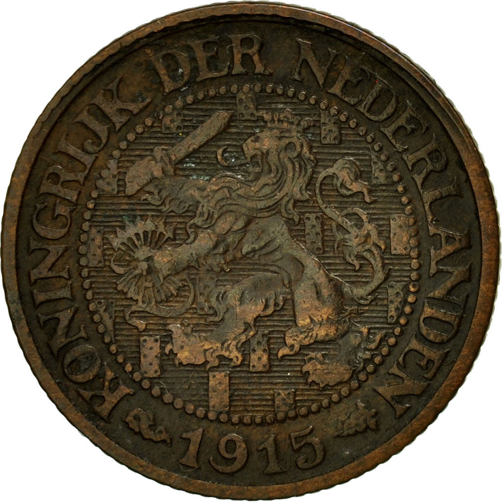 Coin, Netherlands, Wilhelmina I, Cent, 1915, EF(40-45), Bronze, KM:152