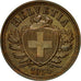 Coin, Switzerland, 2 Rappen, 1934, Bern, EF(40-45), Bronze, KM:4.2a