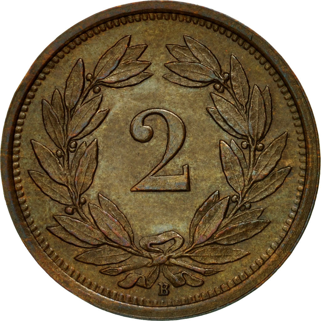 Coin, Switzerland, 2 Rappen, 1934, Bern, EF(40-45), Bronze, KM:4.2a